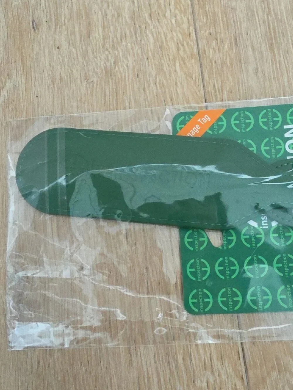 NWT Green Luggage Tag
